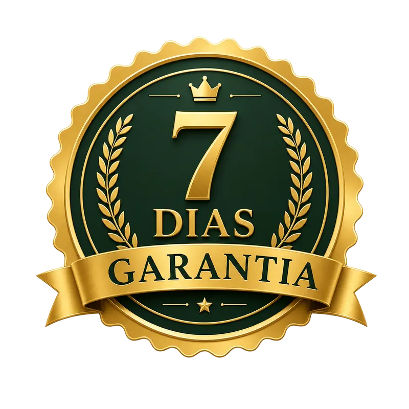 Selo de garantia incondicional de 7 dias