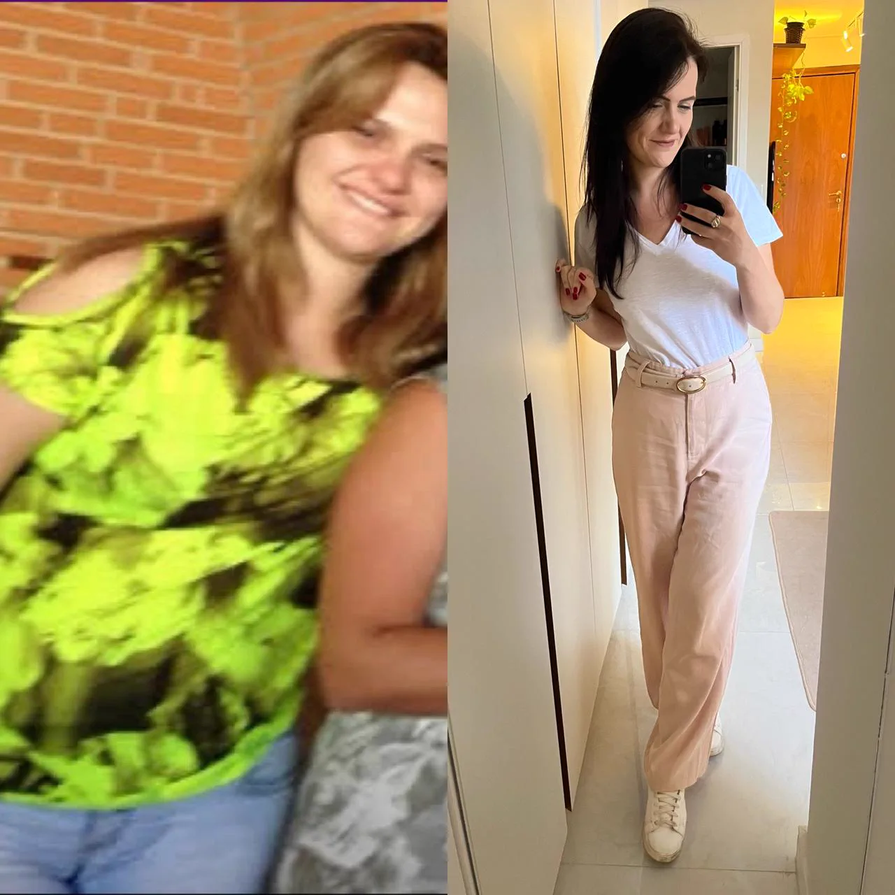 Resultado de aluna do Protocolo Canetinha: antes e depois